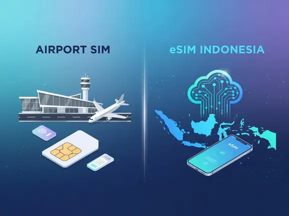 airport sim vs esim indonesia - eSIMYat travel eSIM guide
