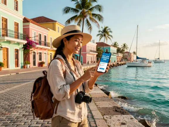 Best eSIM for Caribbean 2026 - eSIMYat travel eSIM guide for island hopping