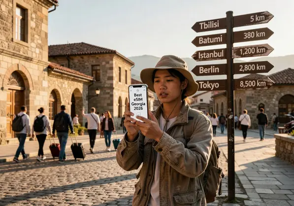 Best eSIM for Georgia 2026 — eSIMYat travel eSIM coverage guide