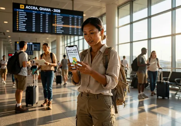 Best eSIM for Ghana 2026 — eSIMYat travel eSIM guide for Ghana travelers