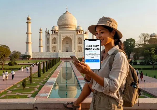 Best eSIM for India 2026 - eSIMYat travel eSIM guide for India trips