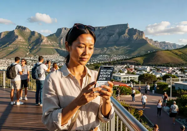 Best eSIM for South Africa 2026 - eSIMYat travel eSIM guide for Cape Town and Johannesburg