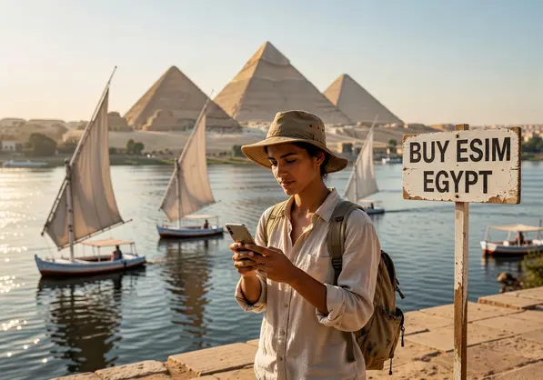 Buy eSIM Egypt - eSIMYat travel eSIM activation guide for Egypt tourists