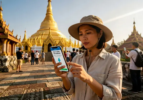 Buy eSIM Myanmar - eSIMYat travel eSIM guide for tourists visiting Myanmar