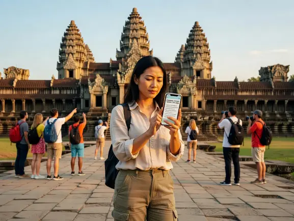 Cambodia internet tourist tips 2026 — eSIM vs SIM card vs WiFi guide for travelers
