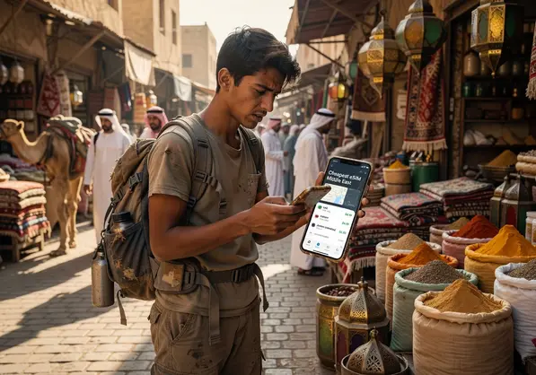 cheapest eSIM for Middle East travel - eSIMYat Gulf travel guide 2026