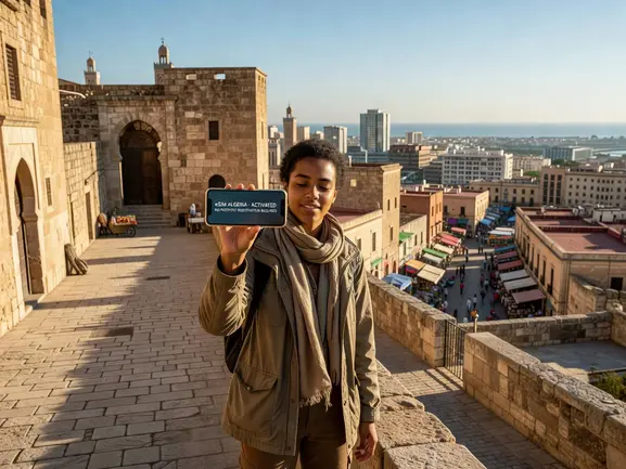 eSIM Algeria no passport registration - instant QR code activation guide