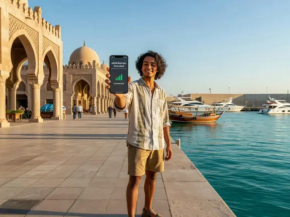 eSIM Bahrain no passport registration activation guide - eSIMYat travel eSIM