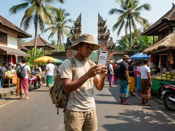 eSIM for Bali high season connectivity on Telkomsel network - eSIMYat Indonesia plan