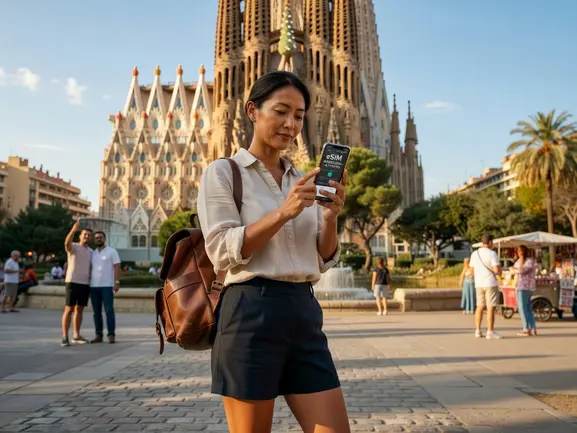 eSIM for Barcelona tourist guide 2026 - stay connected with eSIMYat Spain plans