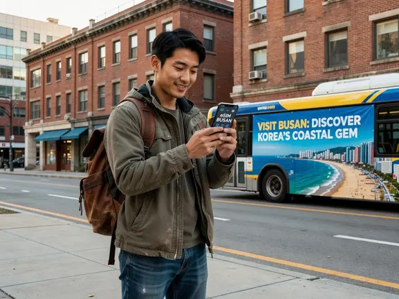 eSIM for Busan South Korea - tourist data plan guide for Haeundae and city travel