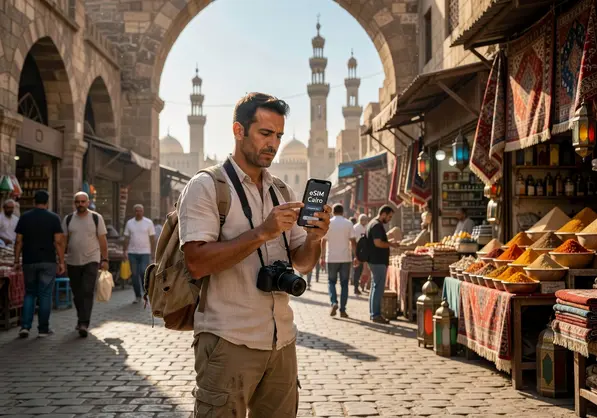 eSIM for Cairo tourist internet guide - eSIMYat Egypt data plans
