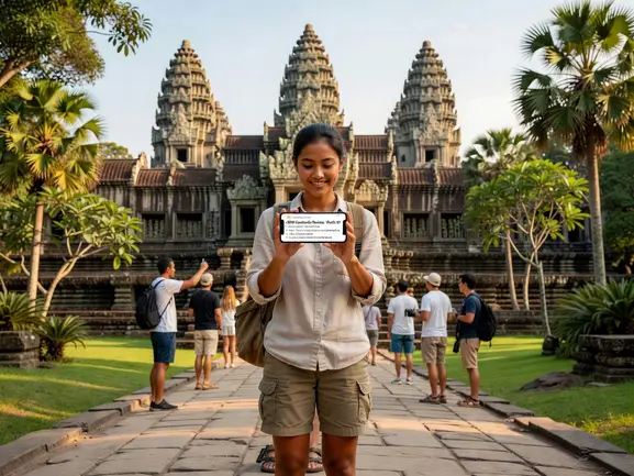 eSIM Cambodia review worth it - eSIMYat travel eSIM guide for Angkor Wat and Phnom Penh