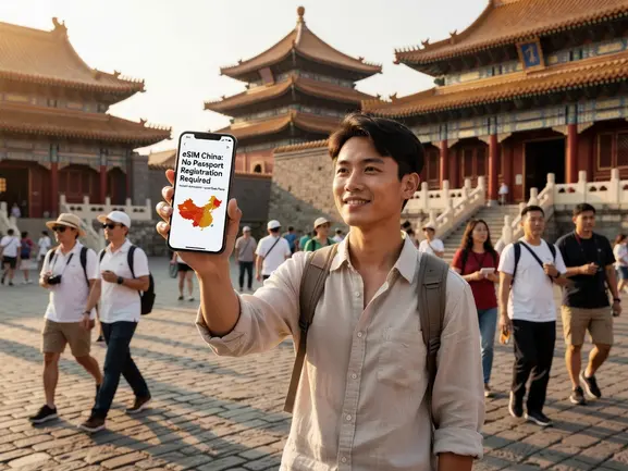 eSIM China no passport registration — instant QR code activation guide by eSIMYat