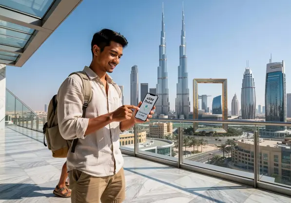 eSIM for Dubai tourist guide - stay connected in UAE with eSIMYat