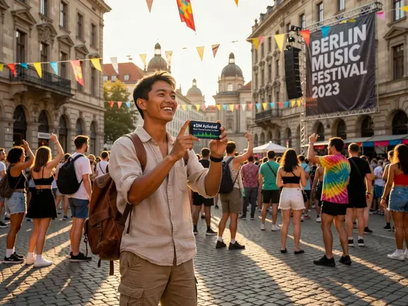 eSIM for music festivals abroad - stay connected with eSIMYat travel eSIM plans