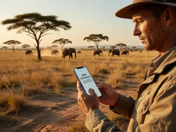 eSIM for safari Africa - stay connected in national parks with eSIMYat travel eSIM