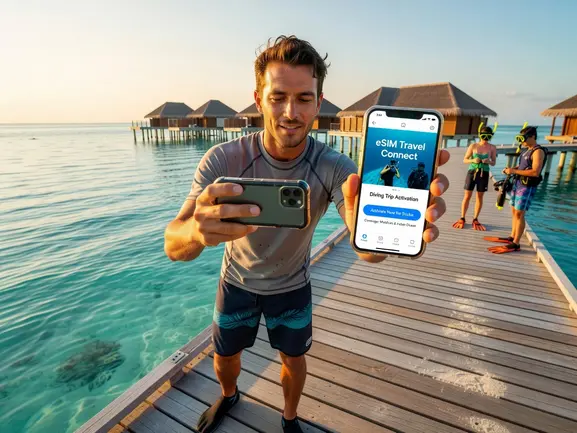 eSIM for scuba diving trips — stay connected at top dive destinations with eSIMYat