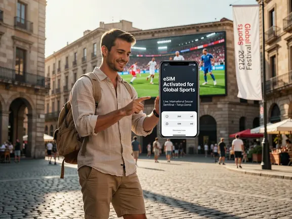 eSIM for sports events - stay connected at international sports events with eSIMYat
