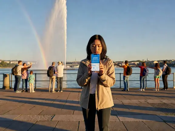 eSIM for Geneva Switzerland - travel data plan activation guide