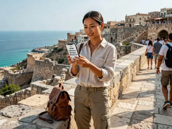 eSIM Lebanon review 2026 — eSIMYat connectivity test in Beirut