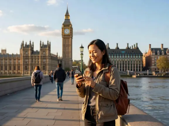 eSIM for London — tourist internet guide with eSIMYat UK data plans