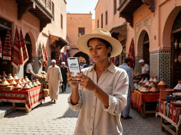 eSIM Morocco no passport registration activation guide with QR code setup