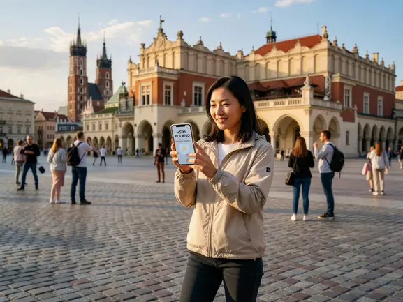 eSIM Poland no passport registration - instant QR code activation guide