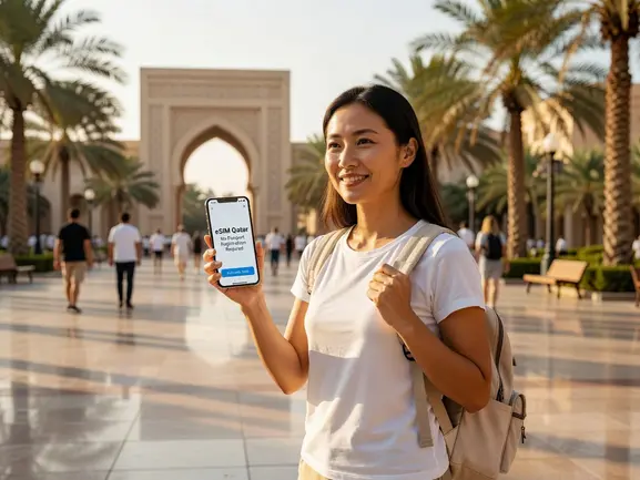 eSIM Qatar no passport registration — instant QR code activation guide by eSIMYat