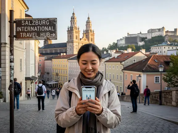 eSIM for Salzburg Austria — tourist internet guide by eSIMYat