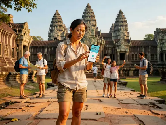 eSIM for Siem Reap Cambodia - tourist internet guide by eSIMYat