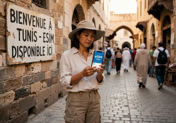 eSIM for Tunis tourist internet guide — stay connected in Tunisia with eSIMYat