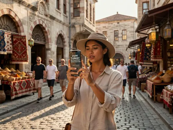 eSIM Turkey no passport registration - instant QR activation guide by eSIMYat
