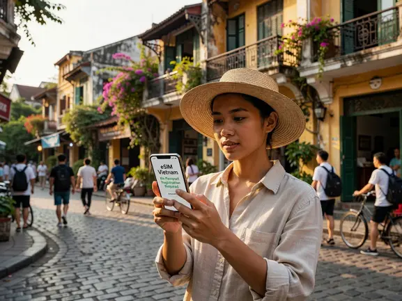 eSIM Vietnam no passport registration - instant QR code activation guide