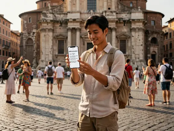 How to install an eSIM without app using QR code on iPhone Settings