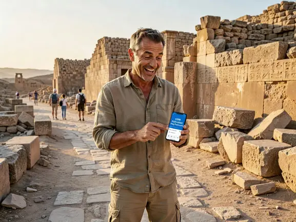 First time eSIM Iraq setup guide - eSIMYat QR code activation