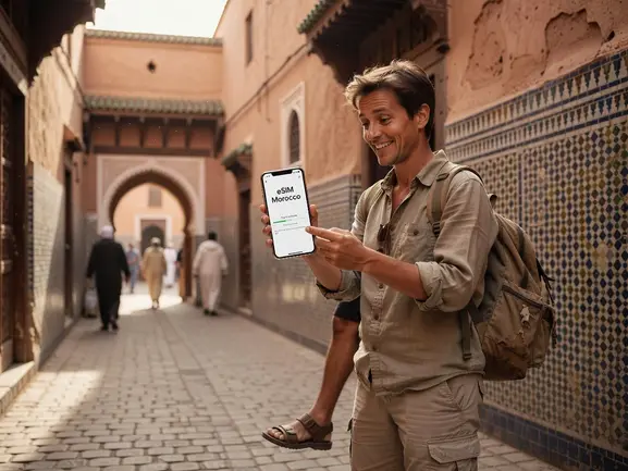 First time using eSIM in Morocco - beginner setup guide with eSIMYat