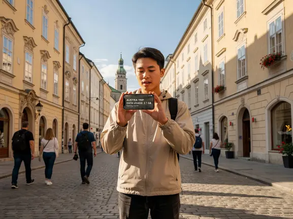 How much data for Austria trip - eSIMYat travel eSIM data guide for Vienna and Austria