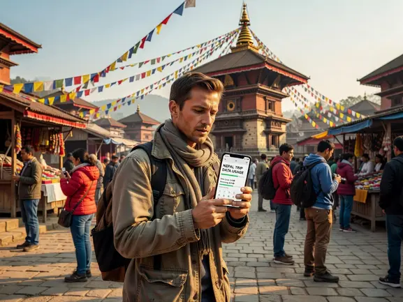 how much data nepal trip - eSIMYat travel eSIM data guide for Nepal trekking