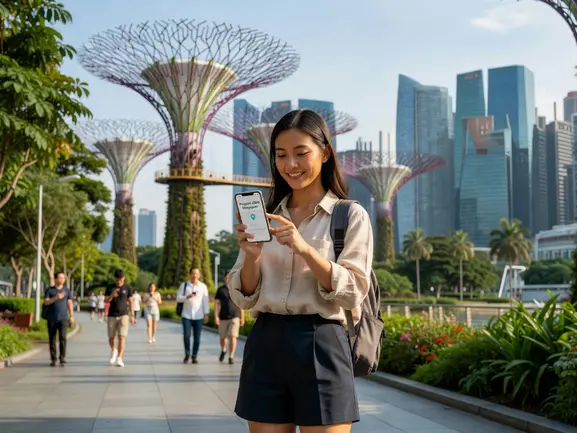 Prepaid eSIM for Singapore - eSIMYat travel data plans QR code activation