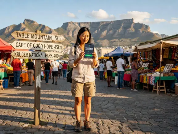 Prepaid eSIM South Africa - eSIMYat travel eSIM activation guide for Cape Town