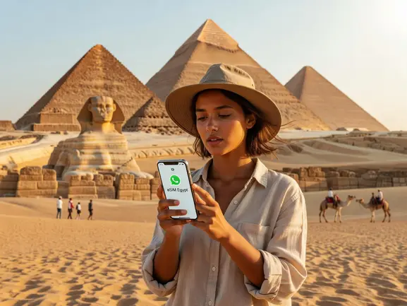 Using WhatsApp in Egypt with eSIMYat travel eSIM — Cairo connection guide
