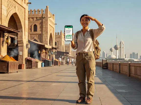 WhatsApp eSIM Kuwait - stay connected with eSIMYat travel eSIM