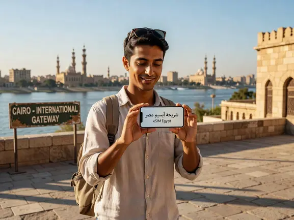 شريحة eSIM مصر - دليل تفعيل eSIMYat للمسافر العربي